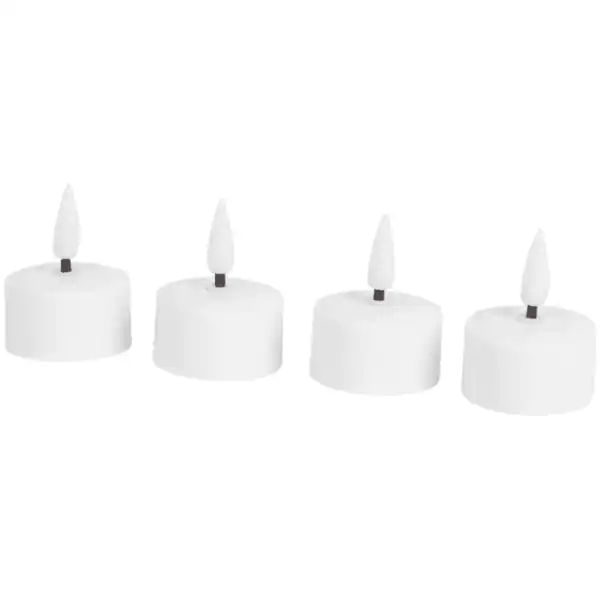 Bild 2 von Wiederaufladbare Teelichter Weiß