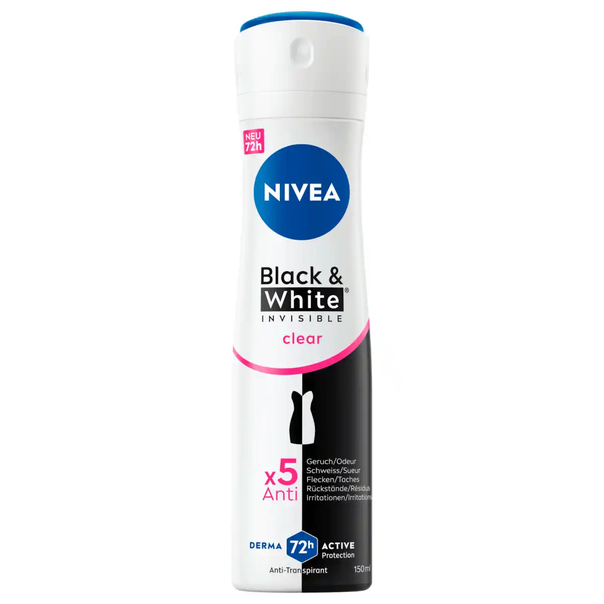 Bild 1 von NIVEA Deospray Invisible for Black & White Antitranspirant 150ml