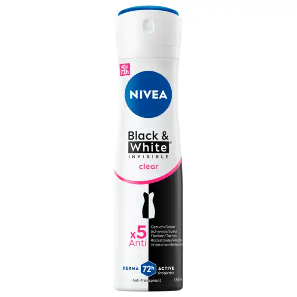 Bild 1 von NIVEA Deospray Invisible for Black & White Antitranspirant 150ml