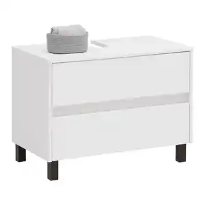 Waschbeckenunterschrank Aida Weiß, Weiß
