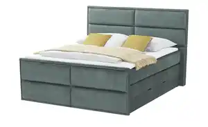 Boxspringbett mit Bettkasten  ¦ blau ¦ Maße (cm): B: 197 H: 136 Betten > Boxspringbetten - Möbel Kraft