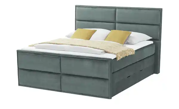 Bild 1 von Boxspringbett mit Bettkasten  ¦ blau ¦ Maße (cm): B: 197 H: 136 Betten > Boxspringbetten - Möbel Kraft