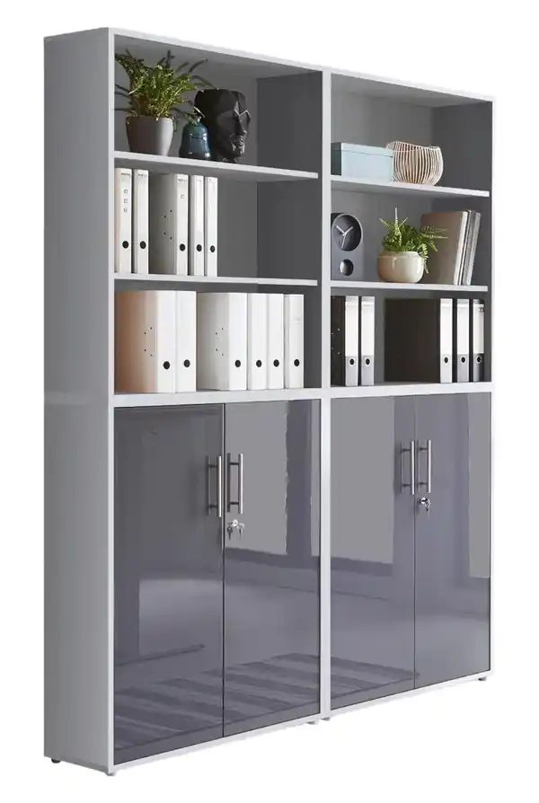 Bild 1 von Aktenschrank Office Edition Sw Set 11 Grau, Grau, Anthrazit Hochglanz