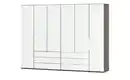 Bild 1 von Falttüren-Panoramaschrank  6-türig  Beda ¦ weiß ¦ Maße (cm): B: 300 H: 216 T: 58.0 Schränke > Kleiderschränke > Drehtürenschränke - Möbel Kraft