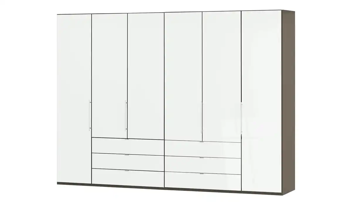 Bild 1 von Falttüren-Panoramaschrank  6-türig  Beda ¦ weiß ¦ Maße (cm): B: 300 H: 216 T: 58.0 Schränke > Kleiderschränke > Drehtürenschränke - Möbel Kraft