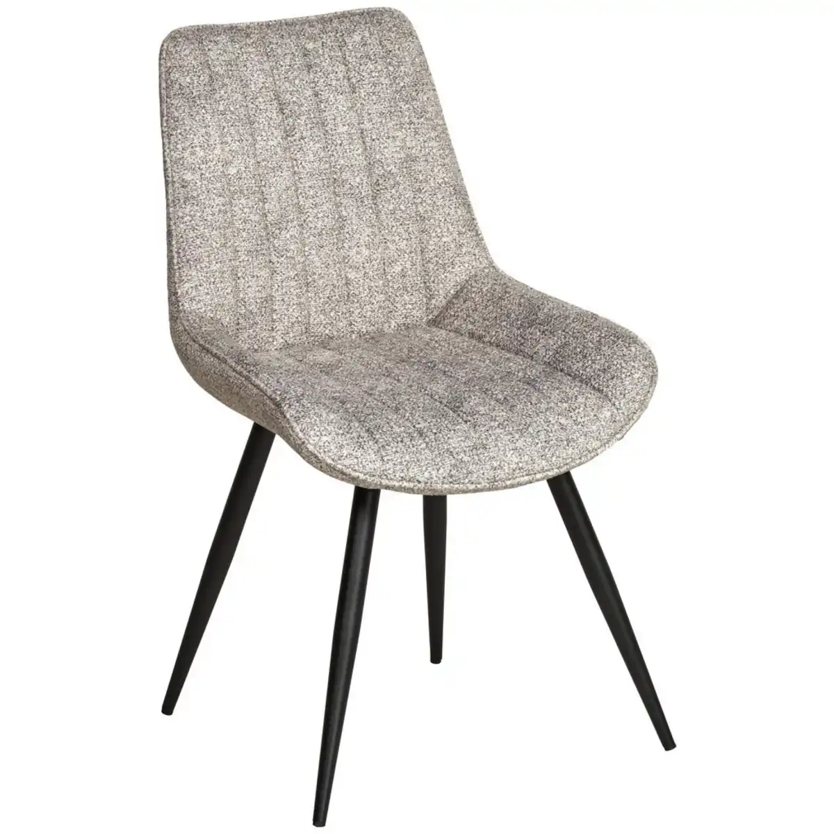Bild 1 von Mid.you Stuhl, Beige, Holz, Metall, Textil, Pappel, Sperrholz, Rundrohr, 54x88x61.5 cm, Stühle