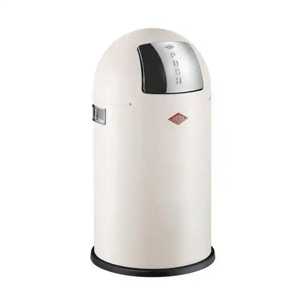 Bild 1 von Wesco Abfallsammler Pushboy Junior, Edelstahl, Sand, Metall, Kunststoff, 22 L, 63 cm, Küchen, Küchenausstattung, Mülleimer