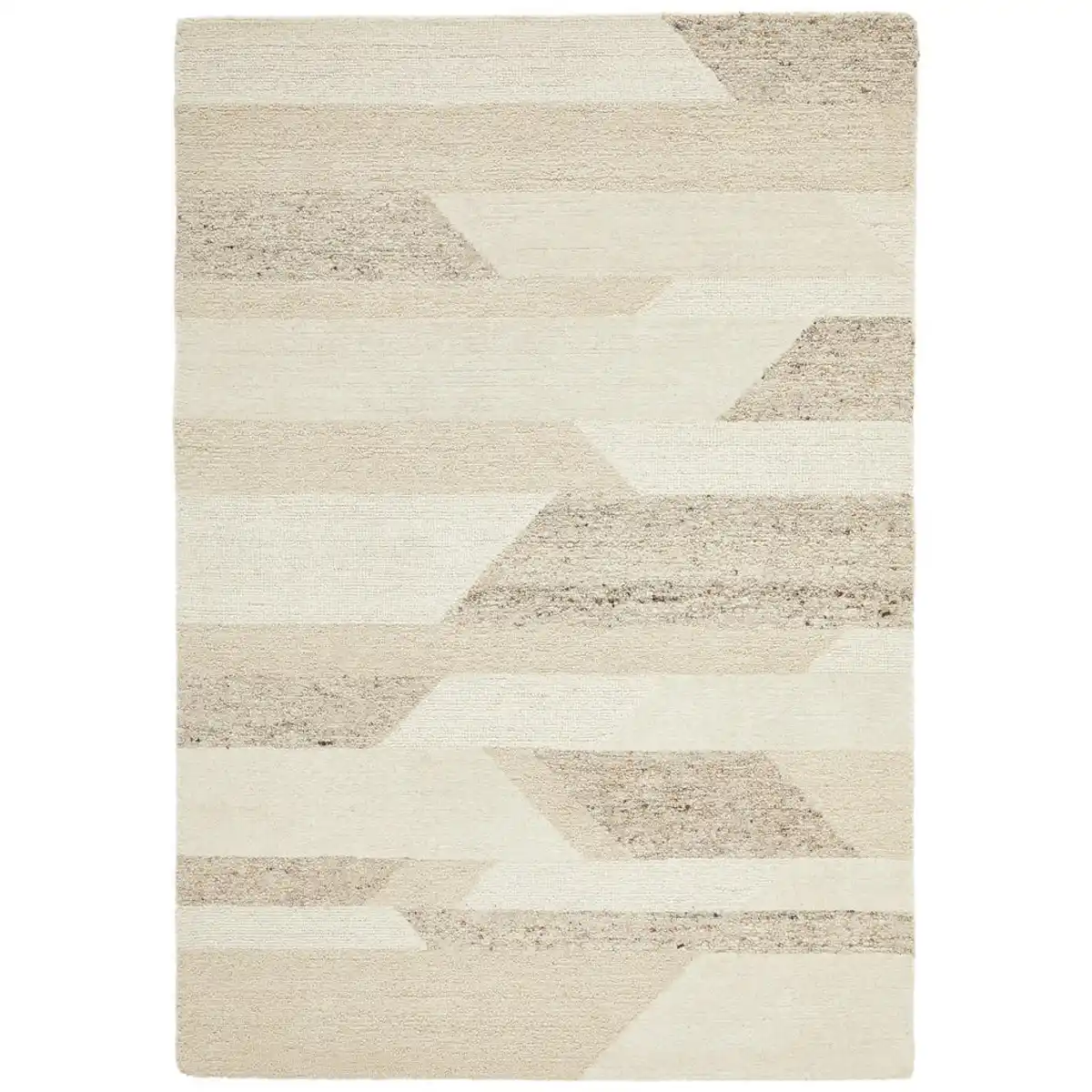 Bild 1 von Linea Natura Wollteppich, Beige, Textil, Abstraktes, rechteckig, 130x190 cm, pflegeleicht, Teppiche & Böden, Teppiche, Naturteppiche