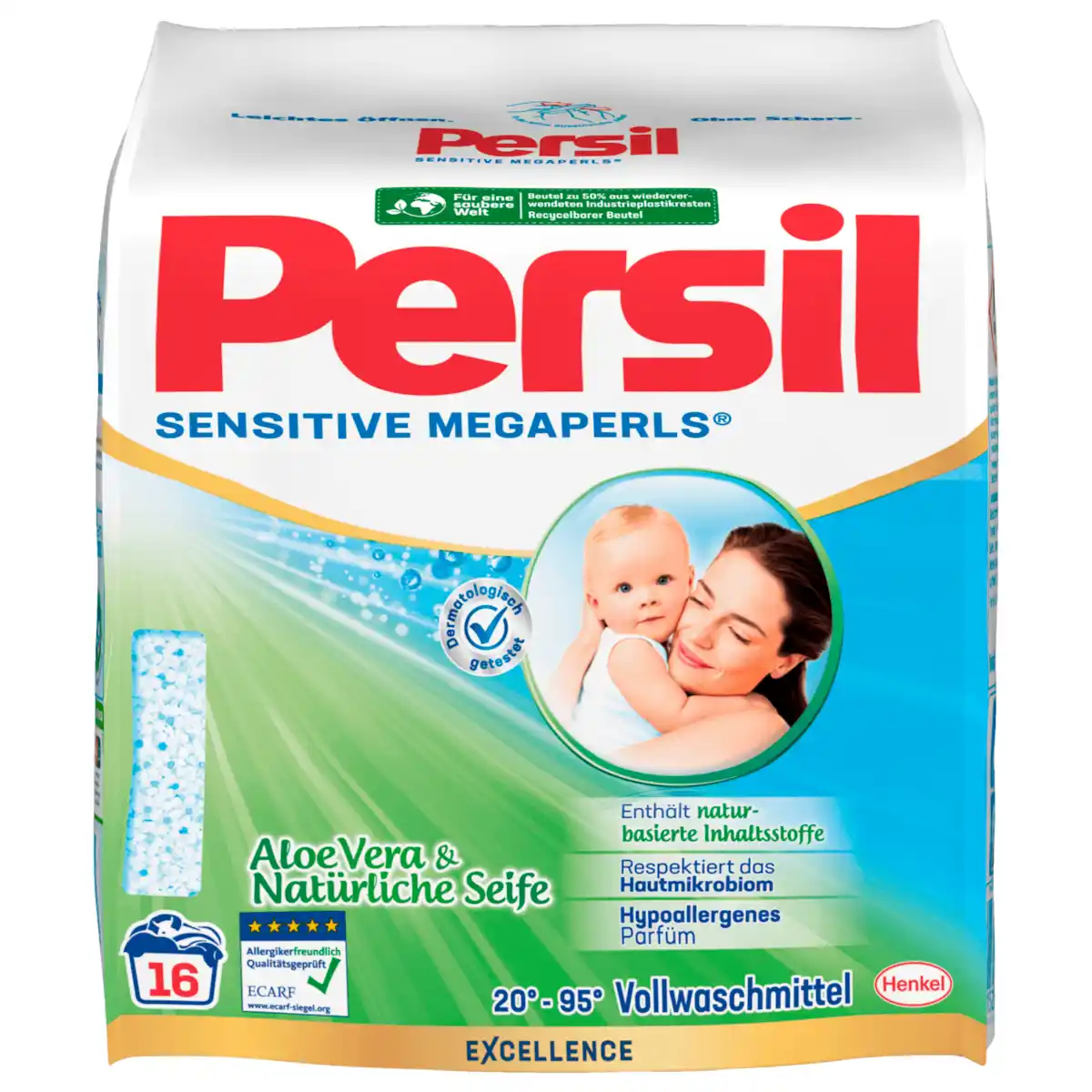 Bild 1 von Persil Vollwaschmittel Sensitive Megaperls 1,04kg, 16WL
