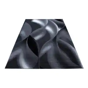 Webteppich Plus Black Schwarz ca. 200x290cm, Schwarz