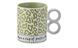 Peill+Putzler Kaffeebecher  Wildnis ¦ grün ¦ Porzellan ¦ Maße (cm): H: 9,5  Ø: 8.0 Geschirr > Becher - Möbel Kraft