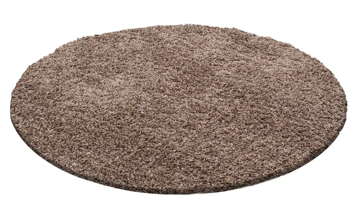Bild 1 von Hochflorteppich Life Hellbraun Ø ca. 80cm, Hellbraun