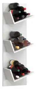 Weinregal VINOSI Weiß ca. 33x106x25,6 cm, Weiß