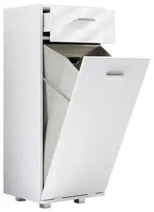 Midischrank Zalo S ca. 40x101x35 cm Weiß, Weiß