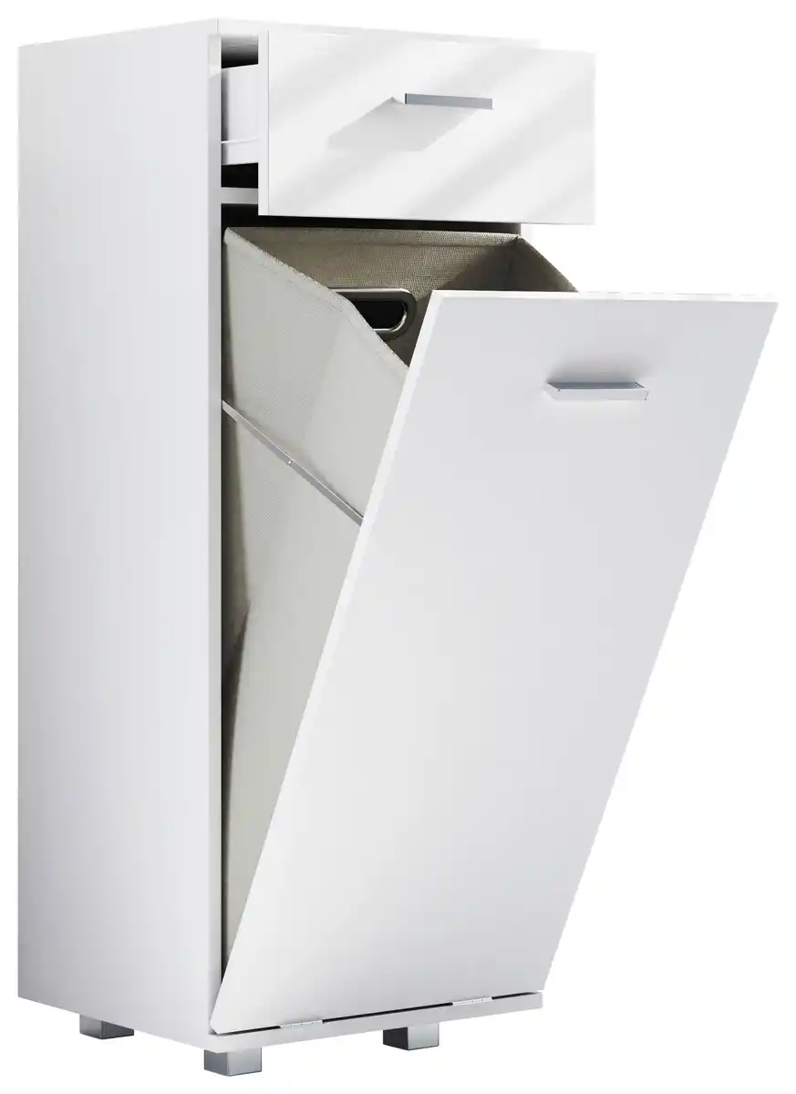 Bild 1 von Midischrank Zalo S ca. 40x101x35 cm Weiß, Weiß