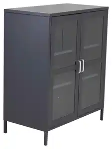 SIDEBOARD ACERO, Schwarz