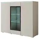 Bild 1 von P & B Highboard Vera, Beige, Kaschmir, Kunststoff, 9 Fächer, 120x103.3x39.5 cm, Fsc, stehend, Beleuchtung, Wohnzimmer, Kommoden & Sideboards, Highboards