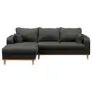 Bild 1 von Livetastic Ecksofa Beata, Dunkelgrau, Textil, Buche, Füllung: Schaumstoffflocken,Schaumstoffflocken, L-Form, links montierbar, 230x150 cm, Fsc, Made in EU, Armteil links, rechts, Wohnzimmer, Sofas &