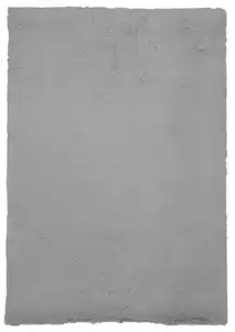 Webteppich Fuzzy 1 in Grau ca. 80x150cm, Grau