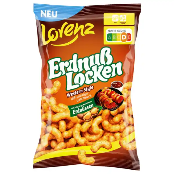 Bild 1 von Lorenz Erdnuss Locken Western Style 150g