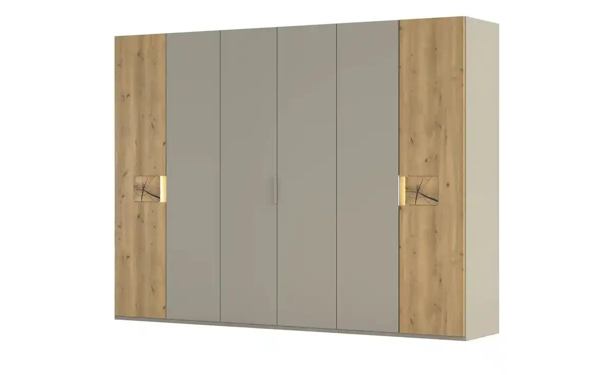 Bild 1 von Wohnwert Drehtürenschrank teilmassiv  ¦ beige ¦ Maße (cm): B: 301 H: 223 T: 61.0 Schränke > Kleiderschränke > Drehtürenschränke - Möbel Kraft