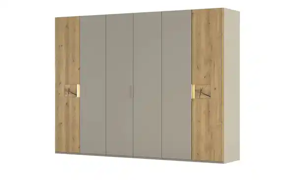 Bild 1 von Wohnwert Drehtürenschrank teilmassiv  ¦ beige ¦ Maße (cm): B: 301 H: 223 T: 61.0 Schränke > Kleiderschränke > Drehtürenschränke - Möbel Kraft
