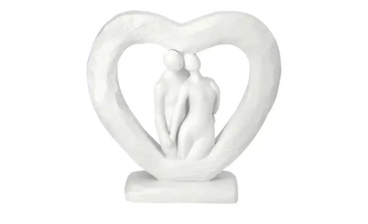 Bild 1 von HOME STORY Dekoobjekt Herz   ¦ weiß ¦ Polyresin (Kunstharz) ¦ Maße (cm): B: 21,5 H: 21,5 T: 6.5 Dekoration > Dekoartikel - Möbel Kraft