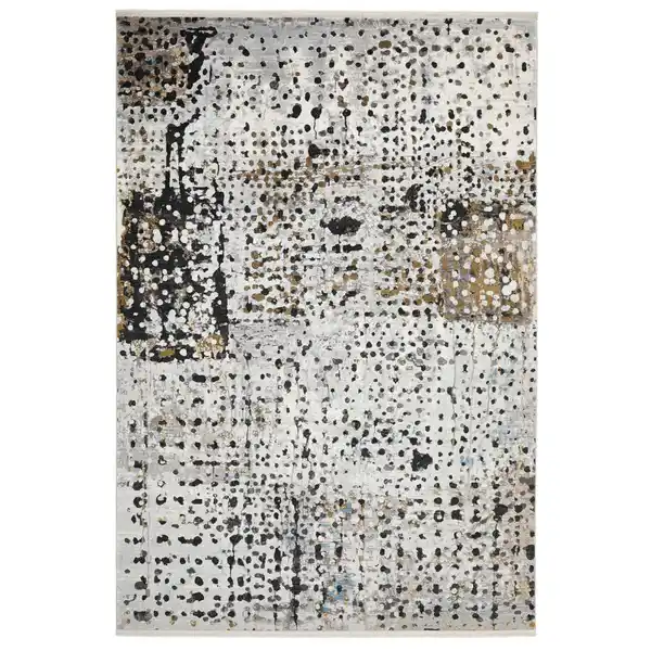 Bild 1 von Musterring Webteppich Colorado Point, Grau, Mehrfarbig, Hellgrau, Dunkelgrau, Textil, Abstraktes, rechteckig, 140x200 cm, Care & Fair, Oeko-Tex® Standard 100, für Fußbodenheizung geeignet, rutschf