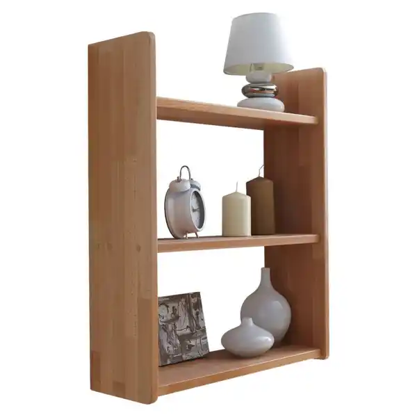 Bild 1 von Mid.you Wandregal Ticaa 902171 Simone, Buche, Holz, Buche, massiv, 3 Fächer, 60x74x20 cm, in verschiedenen Größen erhältlich, Wohnzimmer, Regale, Wandregale