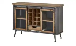 Sideboard   ¦ grau ¦ Maße (cm): B: 119,5 H: 80,5 T: 39.5 Kommoden & Sideboards > Sideboards - Möbel Kraft