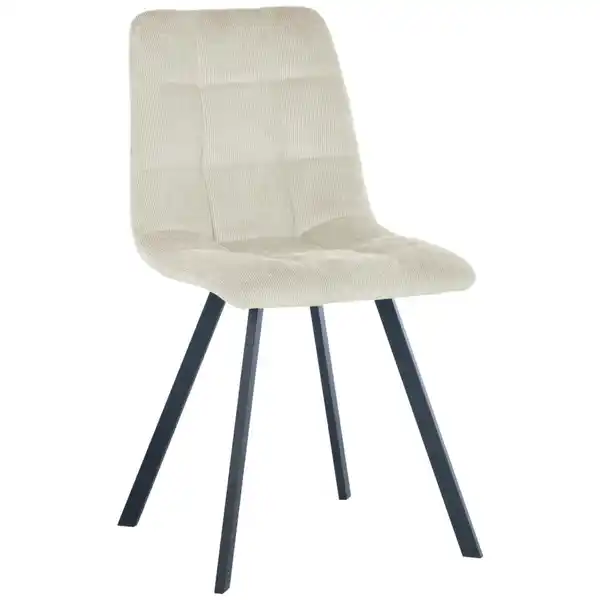 Bild 1 von Carryhome Stuhl, Beige, Metall, Textil, Flachrohr, 45x88x54.5 cm, Stoffauswahl, Stühle