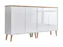 Bild 1 von Sideboard Mailand Set 2 Weiß/Eiche, Weiß, Eiche Artisan, Weiß Hochglanz