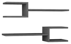 Wandboard Fork ca. 75x17x20 cm Anthrazit, Anthrazit