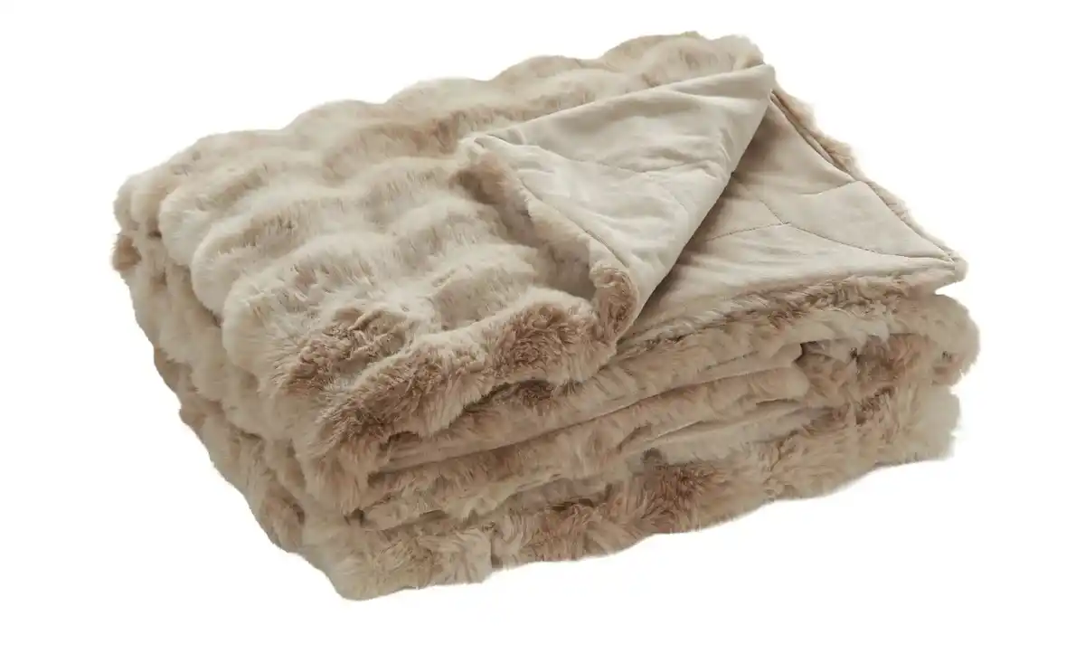 Bild 1 von bugatti Felldecke  Bubble ¦ beige ¦ Synthetik ¦ Maße (cm): B: 150 Heimtextilien > Kuscheldecken - Möbel Kraft