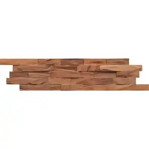 Wandverkleidung Beachwood, Braun, Holz, Tasmanischer Nussbaum, Holz, 15x2x61 cm, Tapeten & Wandverkleidungen, Wandverkleidung