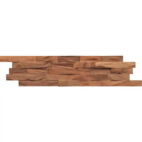 Bild 1 von Wandverkleidung Beachwood, Braun, Holz, Tasmanischer Nussbaum, Holz, 15x2x61 cm, Tapeten & Wandverkleidungen, Wandverkleidung