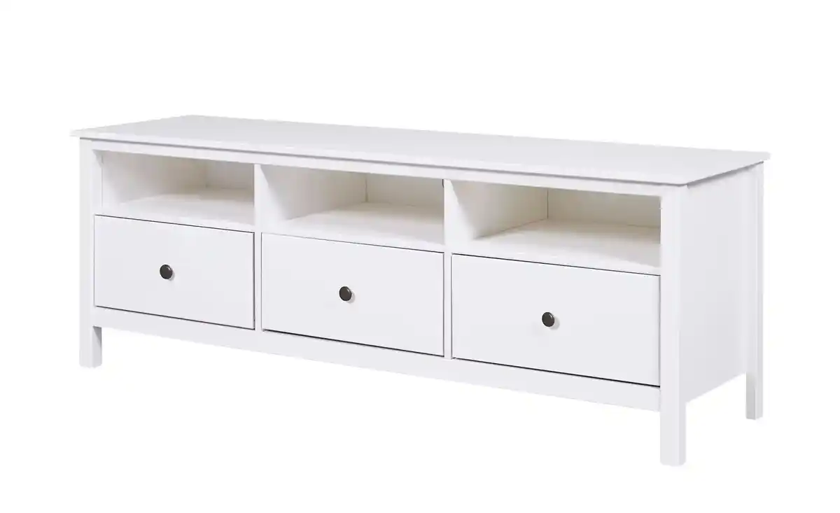 Bild 1 von Lowboard aus Massivholz  ¦ weiß ¦ Maße (cm): B: 160 H: 57 T: 45.0 Kommoden & Sideboards > Lowboards - Möbel Kraft