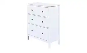 Kommode aus Massivholz  ¦ weiß ¦ Maße (cm): B: 84,8 H: 96 T: 45.0 Kommoden & Sideboards > Kommoden - Möbel Kraft