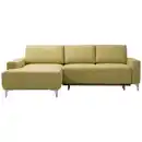 Bild 1 von Sedda Ecksofa, Hellgrün, Textil, 3-Sitzer, Ottomane links, L-Form, 248x160 cm, Austria Gütezeichen, AZO-frei, Fußauswahl, Stoffauswahl, planbar, seitenverkehrt erhältlich, Bettfunktion Hocker Rü