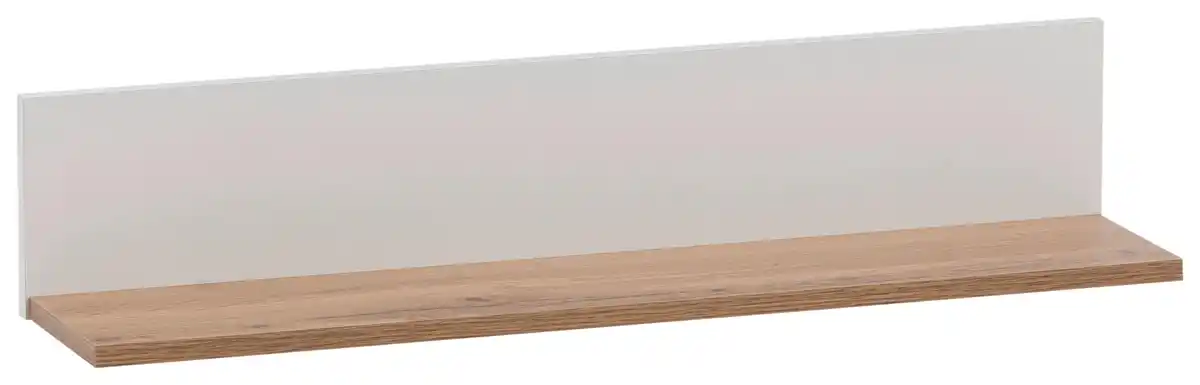 Bild 1 von Wandregal Jelda Weiß/Eiche Wotan, Weiß, Eiche Wotan