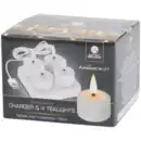 Bild 3 von Wiederaufladbare Teelichter Weiß