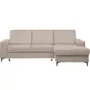 Bild 1 von Stylife Ecksofa, Beige, Textil, 4-Sitzer, Ottomane rechts, L-Form, 247x167 cm, Typenauswahl, Stoffauswahl, seitenverkehrt erhältlich, Hocker Rücken echt, Wohnzimmer, Sofas & Couches, Wohnlandschaft