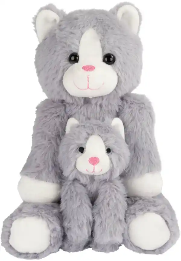 Bild 1 von KIDLAND® Plüschtier-Katze mit Baby