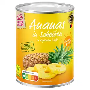 SWEET VALLEY Ananas Scheiben 850 ml
