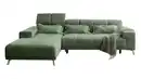 Bild 1 von Ecksofa Cord grün ausziehbar - Sitztiefenverstellung 285 cm - OT links - SUNNY