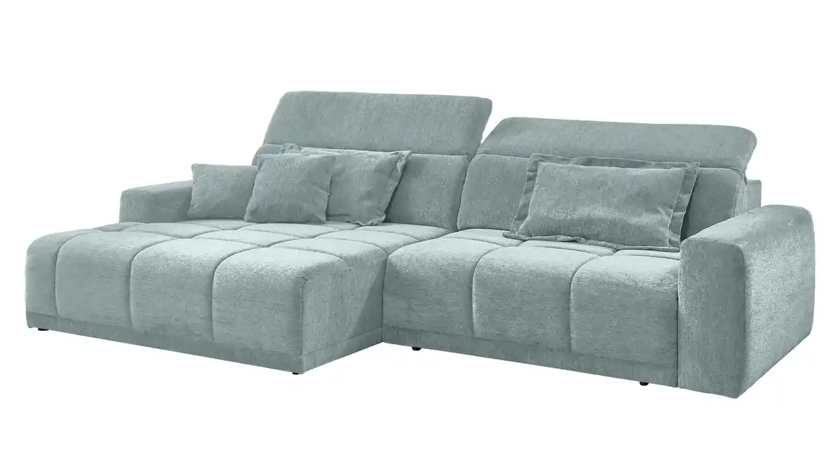 Bild 1 von Ecksofa grün - 288 x 176 cm - Sitztiefenverstellung - OT links - BROOK