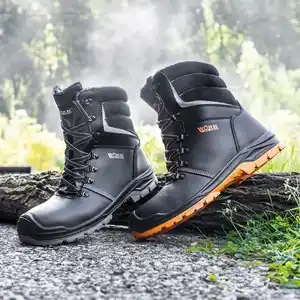 Work 2 Do S3 Leder-Sicherheitsstiefel mit Warmfutter