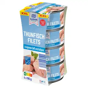 ALMARE SEAFOOD XXL Thunfisch 4er-Pack, in Wasser