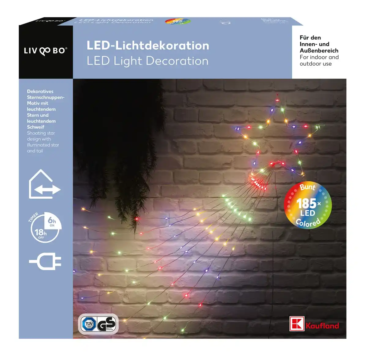 Bild 1 von LIV&BO® LED-Lichtdekoration mit 185 bunten LEDs