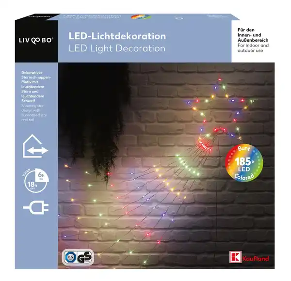 Bild 1 von LIV&BO® LED-Lichtdekoration mit 185 bunten LEDs